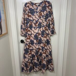 Chico's Tiered Maxi Salsa Night In Burnished Clay Women’s 2.5 (14)